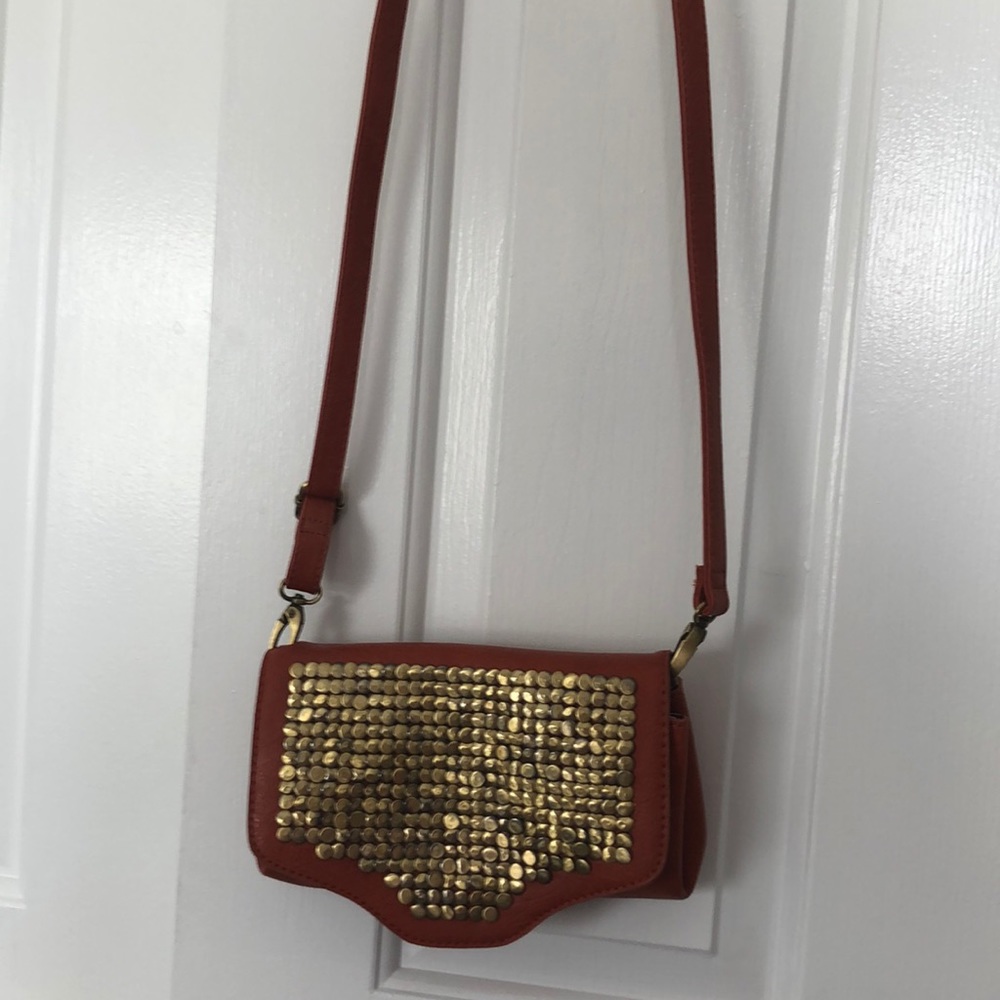 Francesca’s burnt orange/ gold purse - Picture 2 of 6